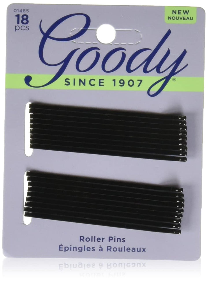 Goody Styling Essentials Bobby Pins, Black, 2.5 Inches 18 ea (Pack of 6)
