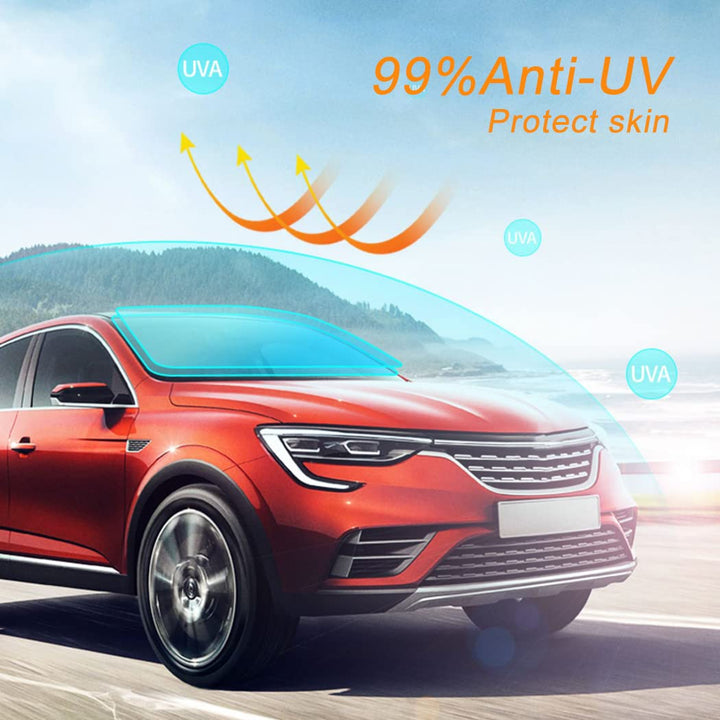 80% VLT Nano Ceramic Win dow Film 99% Anti UV Front Car Solar Windshield Rear Side Window Tint, Light Blue, 30Inch X 16.5Feet
