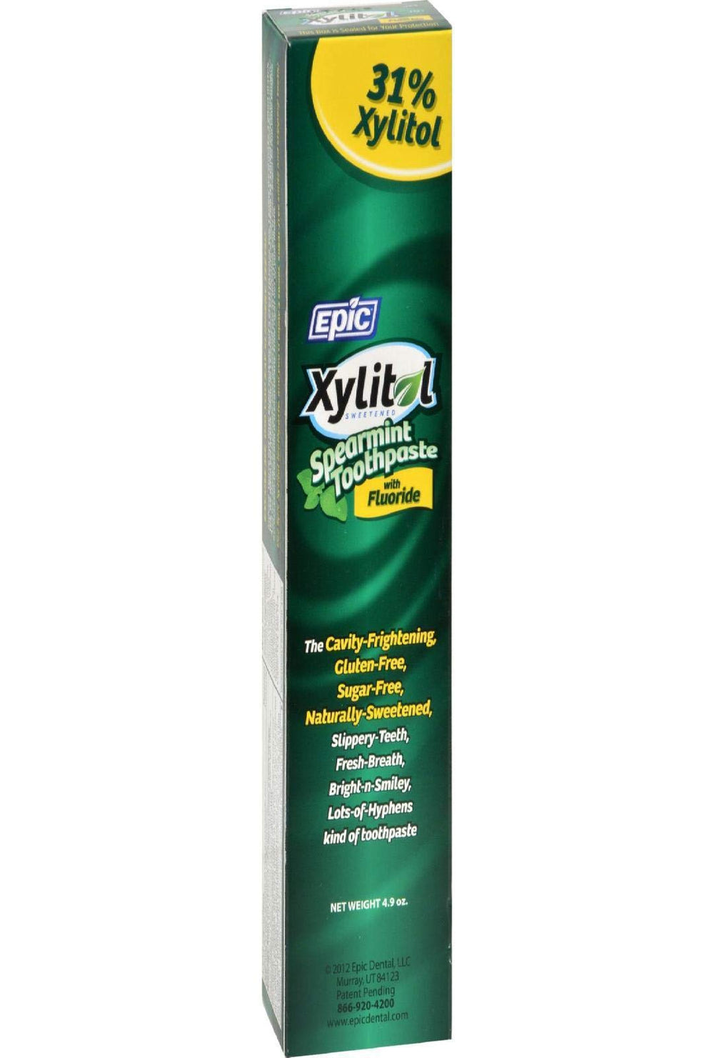 Dental Fluoride and Xylitol Toothpaste, 4.9 Ounce
