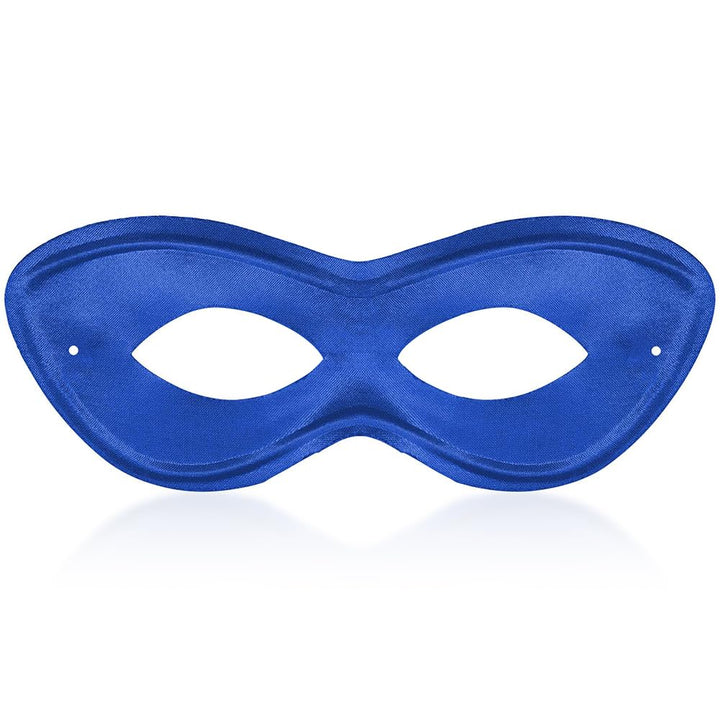 Vibrant Blue Plastic Superhero Mask (2.78 x 8 .25) 1 Pc - Ideal for Costumes & Parties