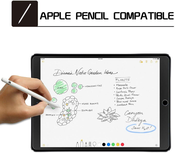 Screen Protector for iPad 6th Generation 9.7 inch/iPad 5th Generation, Tempered Glass Compatible with iPad Air 2 9.7 inch