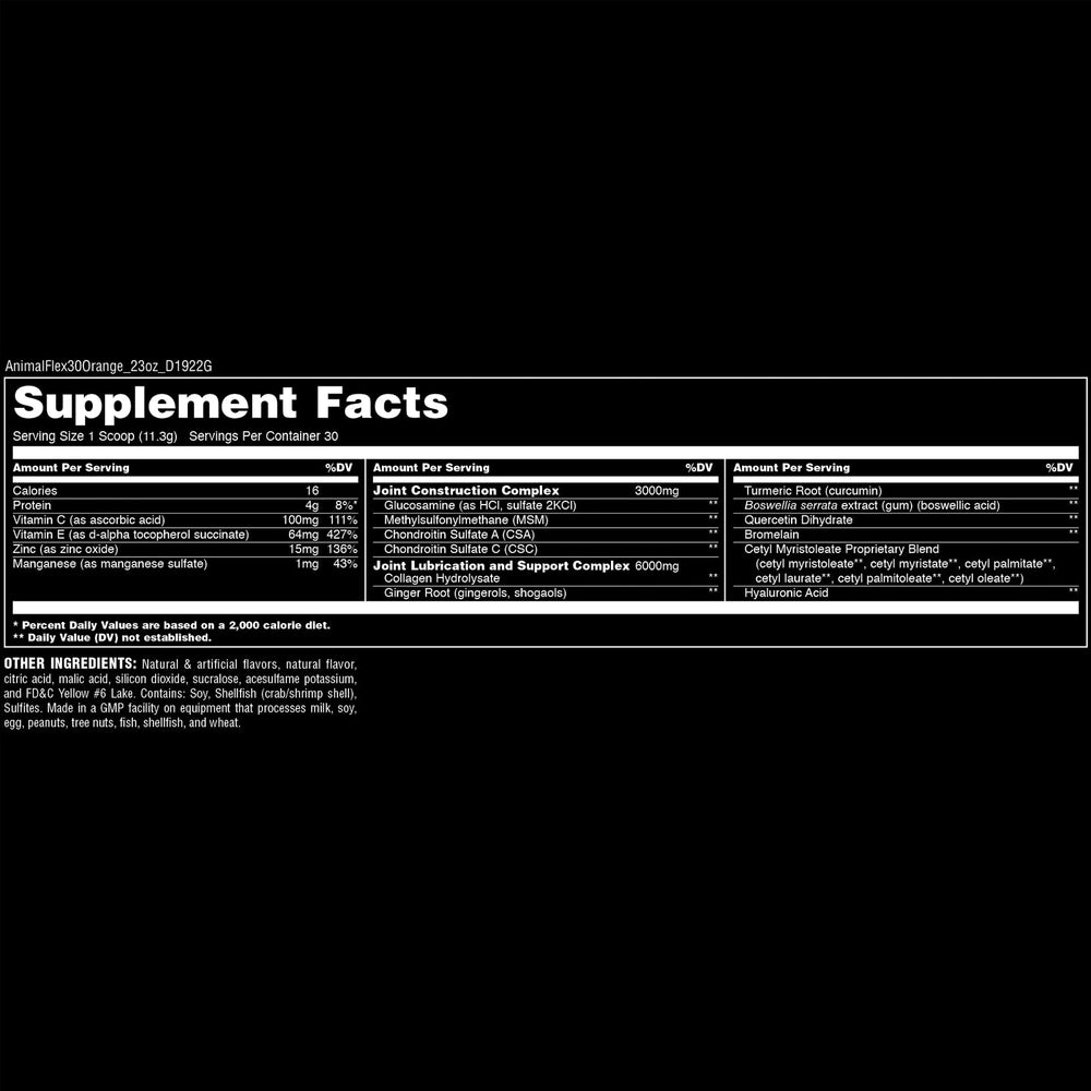 Flex Powder - Joint Support Supplement for Pain Relief, Repair and Restore Muscles with Turmeric, Glucosamine, Chondroitin, MSM, Collagen and Boswellia, Great Tasting Orange Flavor, 30 Scoops