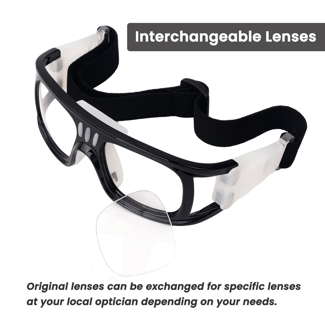 Basketball Soccer Football Sports Protective Eyewear Goggles Eye Safety Glasses LQYJ-01 (Black)