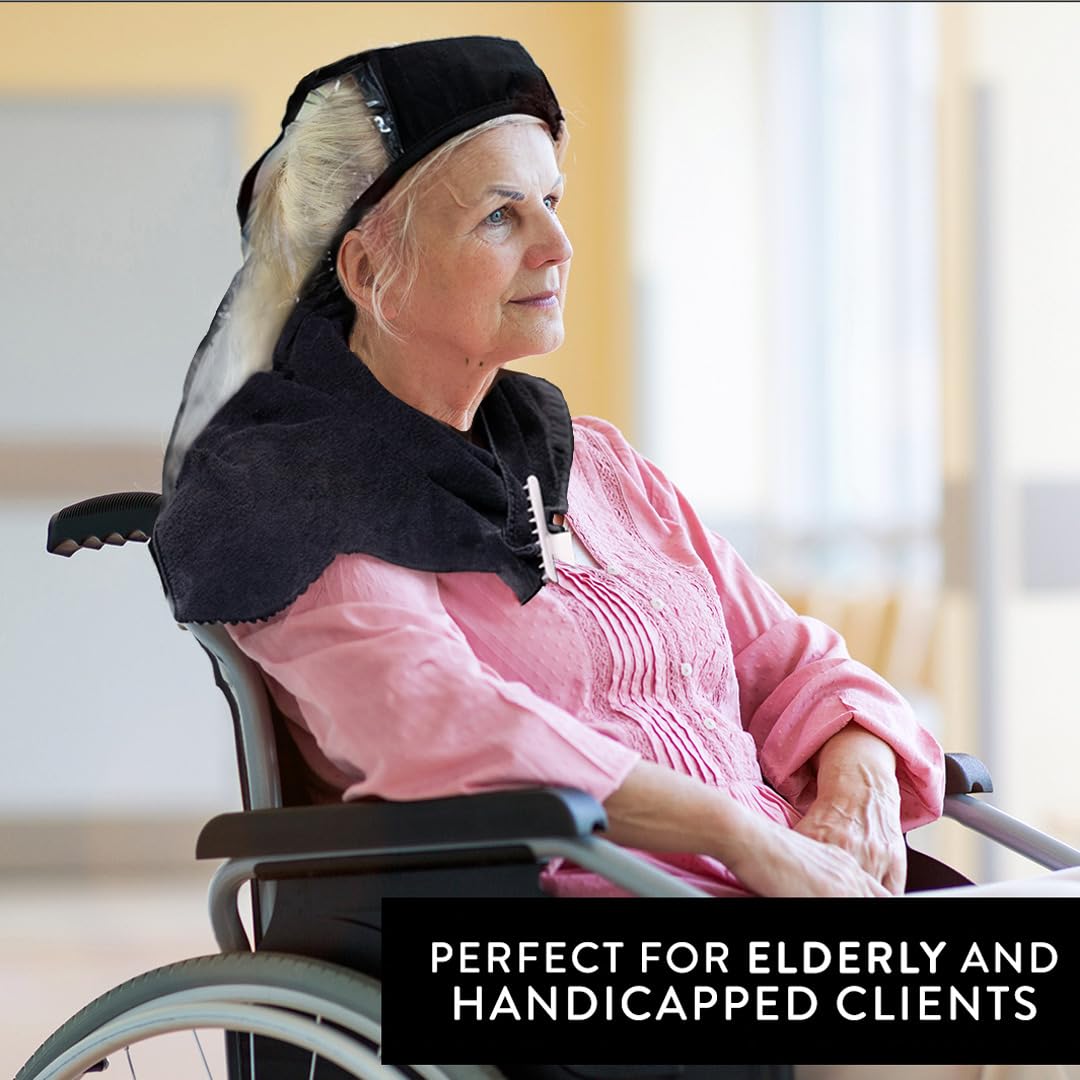 Hair Funnel For Upright Position Washing/Shampooing, Comfortable Alternative for Elderly, Handicapped, or Individuals With Neck Problems, Diverts Water into Bowl or Sink