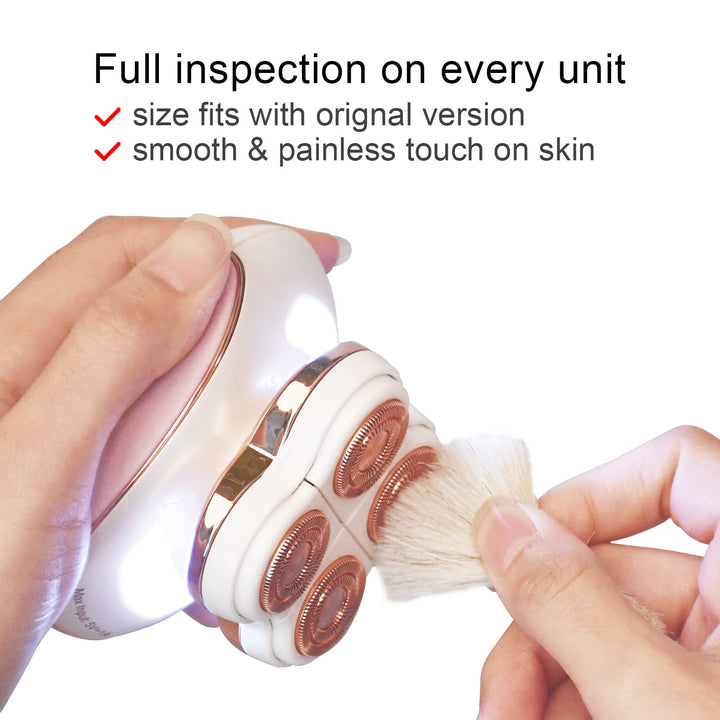 Legs Hair Remover Replacement Heads for Finishing Touch Flawless Legs Women's Hair Remover Rose Gold