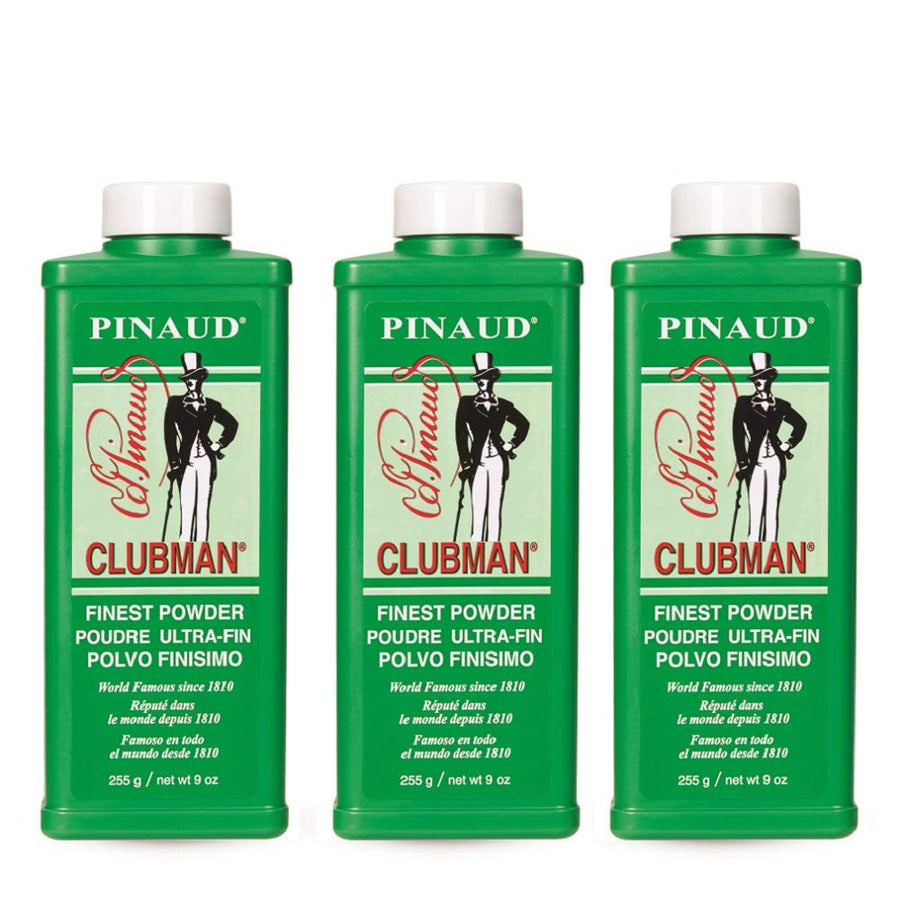 Pinaud Finest Powder, Classic White Powder for Men, Protection Against Sweat and Body Odor, 9 oz x 3 Packs