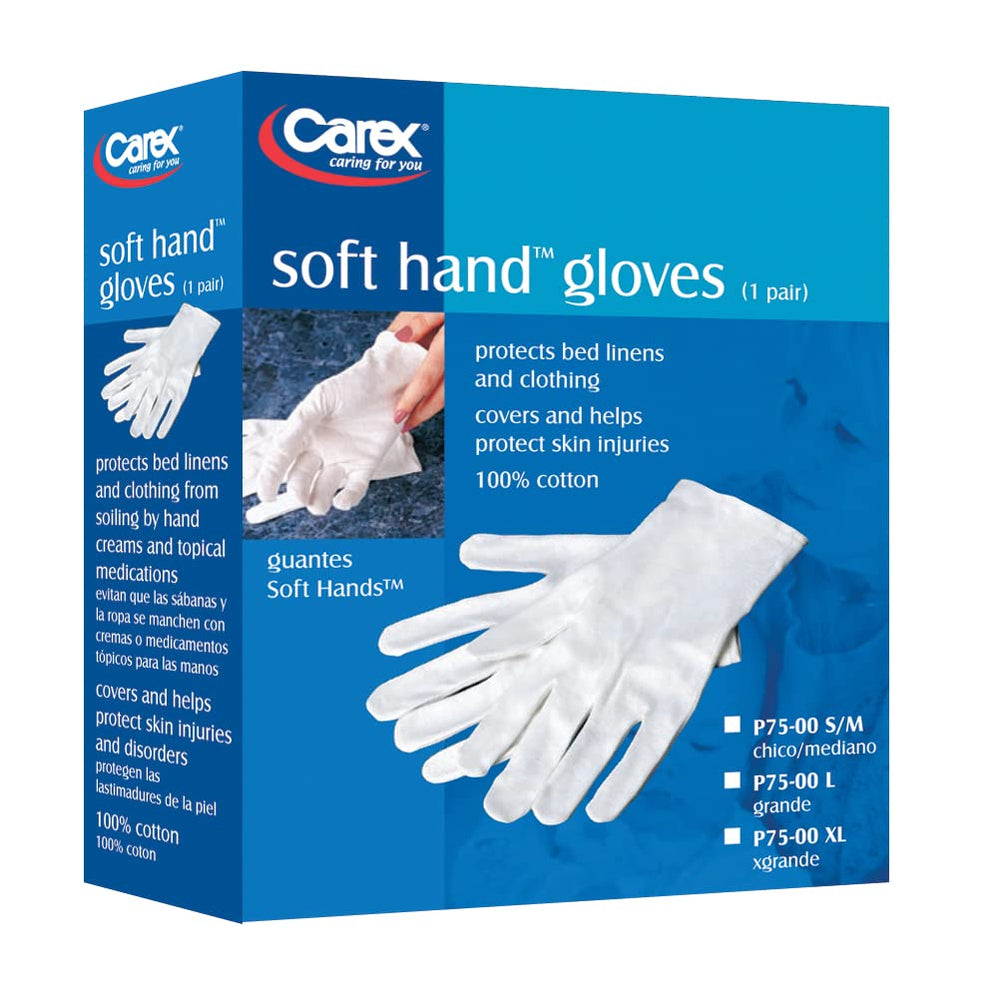 Health Brands Soft Hands Cotton Gloves Large