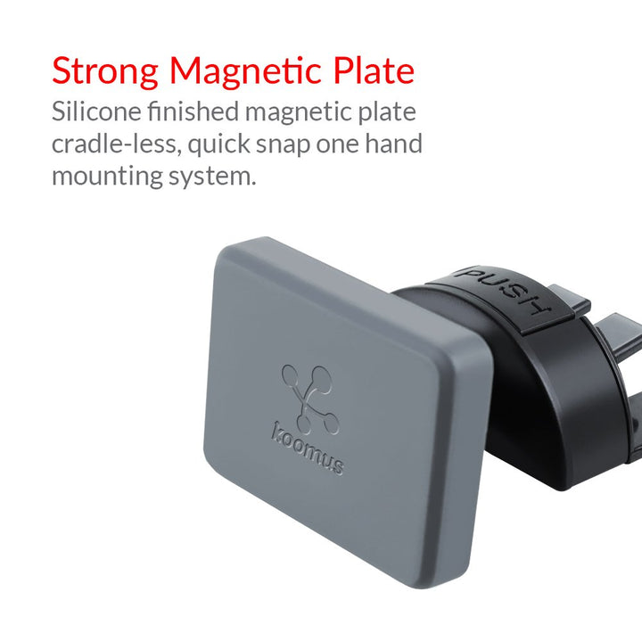 Pro CD-M CD Slot Magnetic Cradle-less Smartphone Car Mount Holder for all iPhone and Android Devices, Single , Black