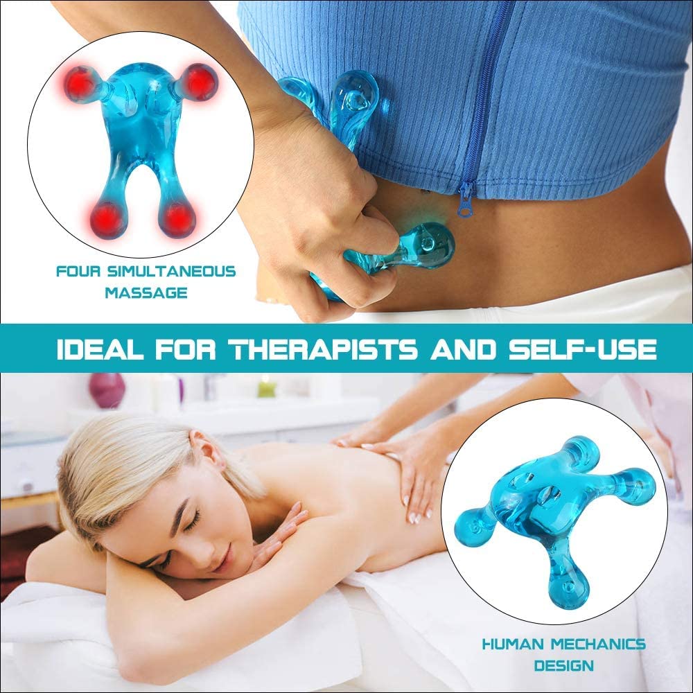 Migleo Hand Held Massage Tool Easy Palm Fit With Massage Knobs For Gentle Pressure Point Massage