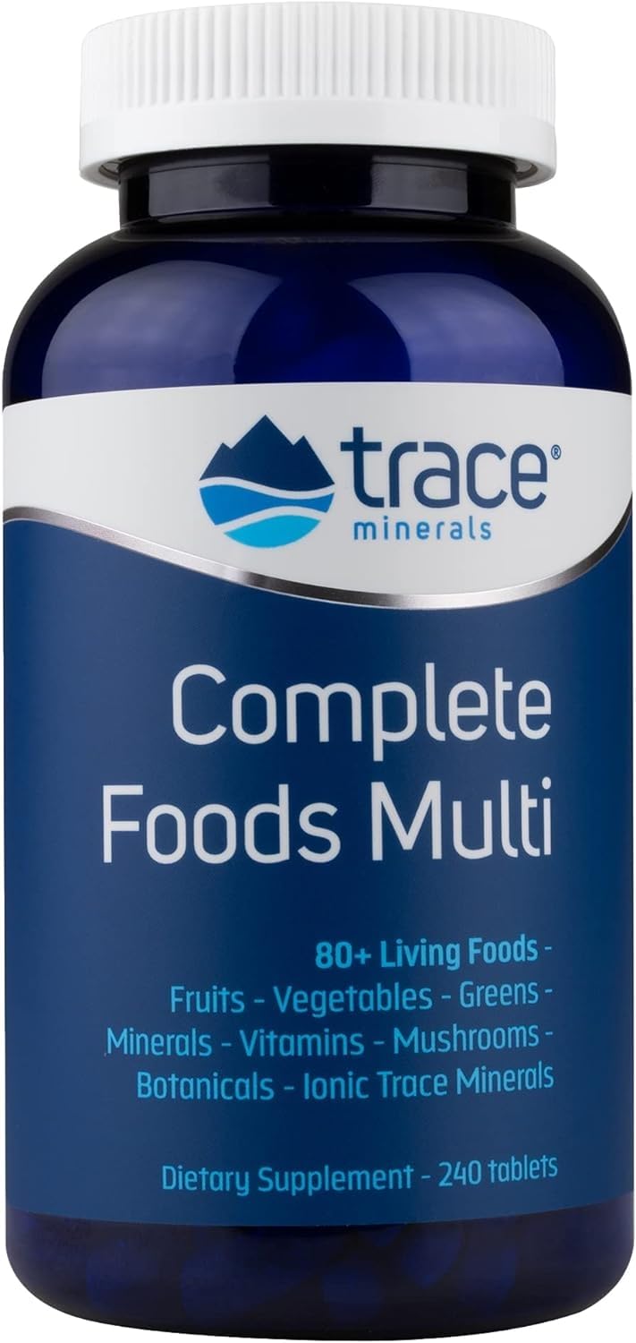 | Complete Foods Multi | Multi-Vitamin Supports Energy, Overall Health, Digestion, Packed with 80+ Living Foods | All Natural, Gluten Free | 120 Tablets