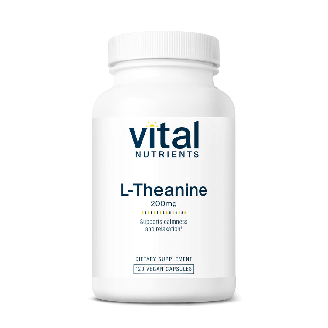 L-Theanine 200mg | Vegan Supplement | L Theanine Supplement Supports Normal Stress Levels and Cognitive Function* | Gluten, Dairy and Soy Free | 120 Capsules
