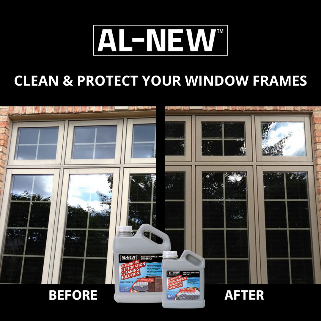 Aluminum Restoration Cleaning Solution | Clean & Restore Patio Furniture, Stainless Steel, and Other Household Metal Surfaces (32 oz.)