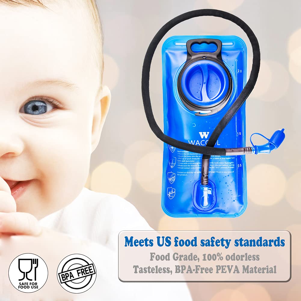 2L 70oz BPA Free PEVA Hydration Pack Bladder Leak-Proof Water Reservoir (Hydration Bladder Only)