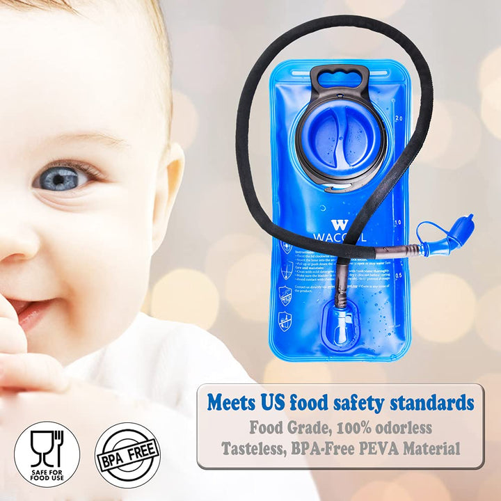 2L 70oz BPA Free PEVA Hydration Pack Bladder Leak-Proof Water Reservoir (Hydration Bladder Only)