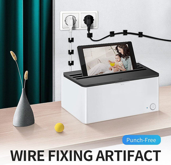 30 Pcs Black Clips Self Adhesive Backed Nylon Wire Adjustable Cable Clips Adhesive Cable Management Drop Wire Holder