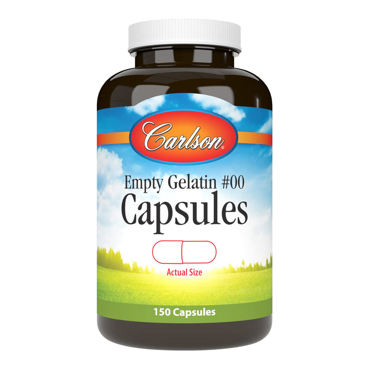 - Empty Gelatin #00 Capsules, Easy to Separate & Fill, 150 capsules