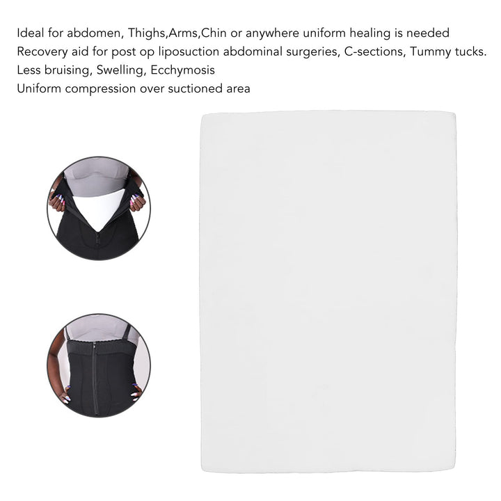Lipo Foam Pads for Post Surgery Ab Board After Liposuction Surgery Flattening Tummy Tuck Abdominal Compression Garments Lipo Foam Sheets 11x 7.9 x 0.4