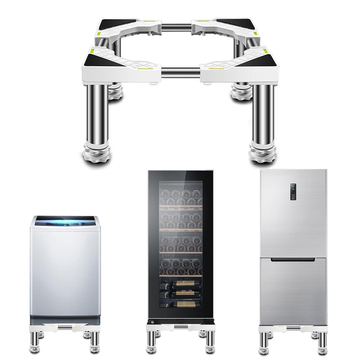 Refrigerator Washing Machine Base Stand Heightened Air Conditioner Base 4Legs- Height 29-32cm Adjustable Plant Container Rack LengthWidth 43-65cm Plant Stands Pot Flower Holder
