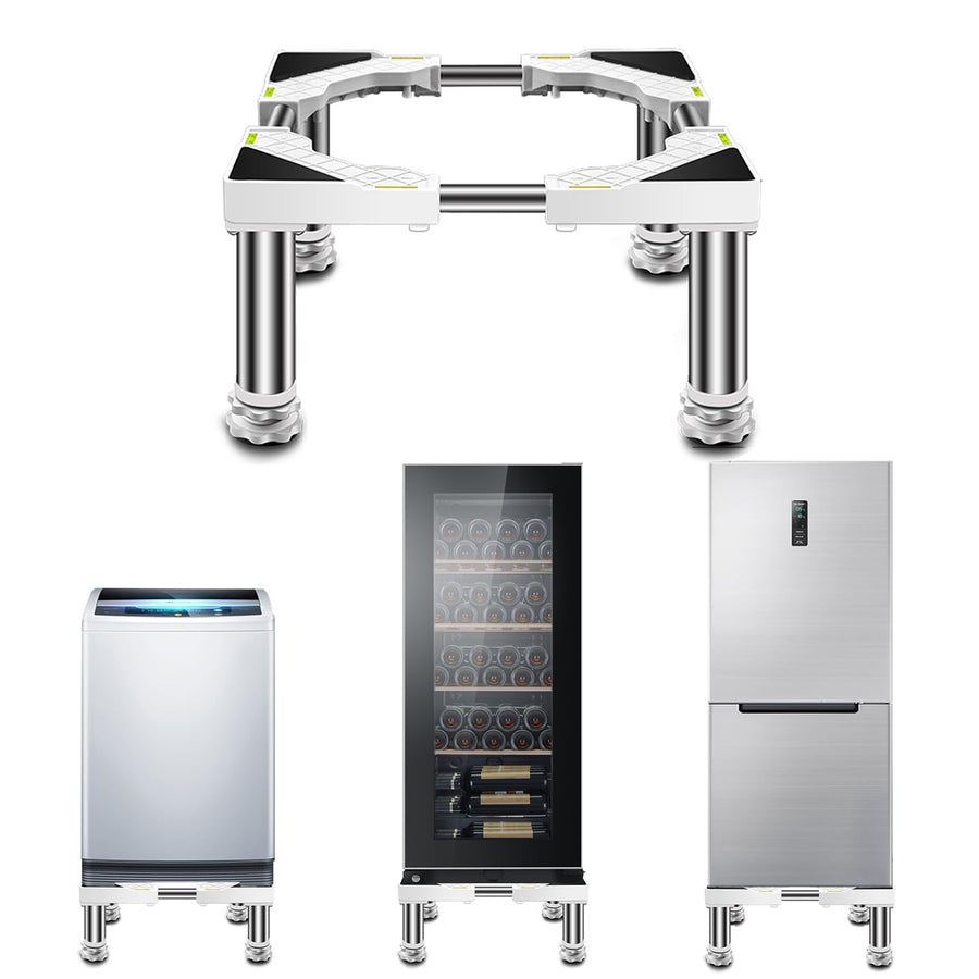 Refrigerator Washing Machine Base Stand Heightened Air Conditioner Base 4Legs- Height 29-32cm Adjustable Plant Container Rack LengthWidth 43-65cm Plant Stands Pot Flower Holder