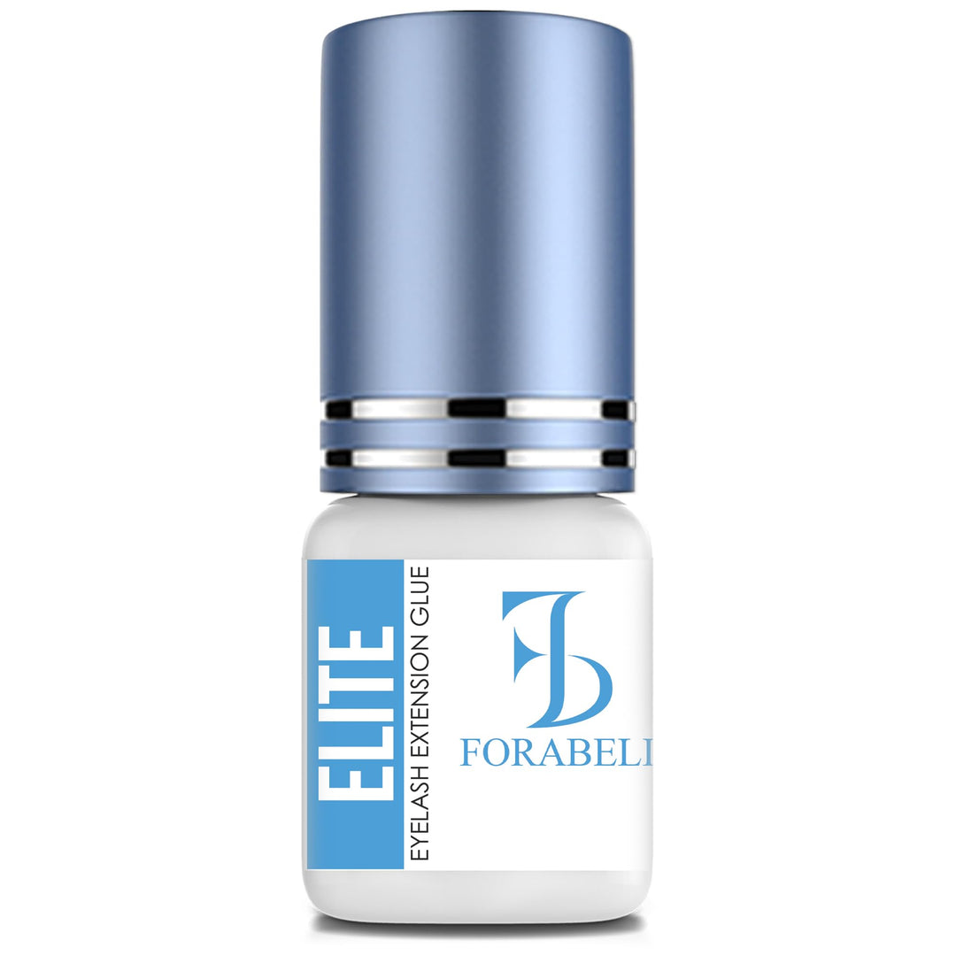 Elite Fast Dry Time Eyelash Extension Glue - 5ml / 1 Sec Drying time/Retention – 7 Weeks/Maximum Bonding Power/Black Adhesive for Semi-Permanent Extensions/Professional Lash Supplies