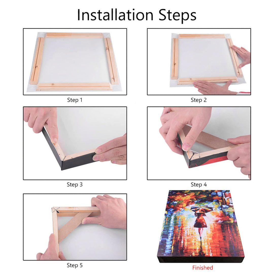 Canvas Wood Stretcher Bars Painting Wooden Frames for Gallery Wrap Oil Painting Posters, Modern Life Accessory, 16x20/40.6x50.8cm