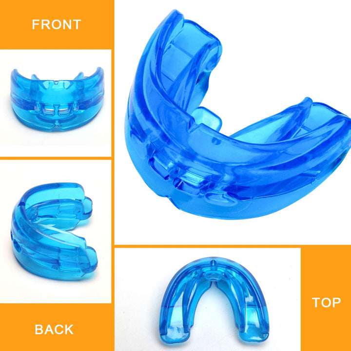 Double Braces Mouth Guard, Mouth Guard Sports, Athletic Mouth Guards, Youth Mouthguard for Upper and Lower Teeth Protection, No Boiling Required for Youth, Teenager