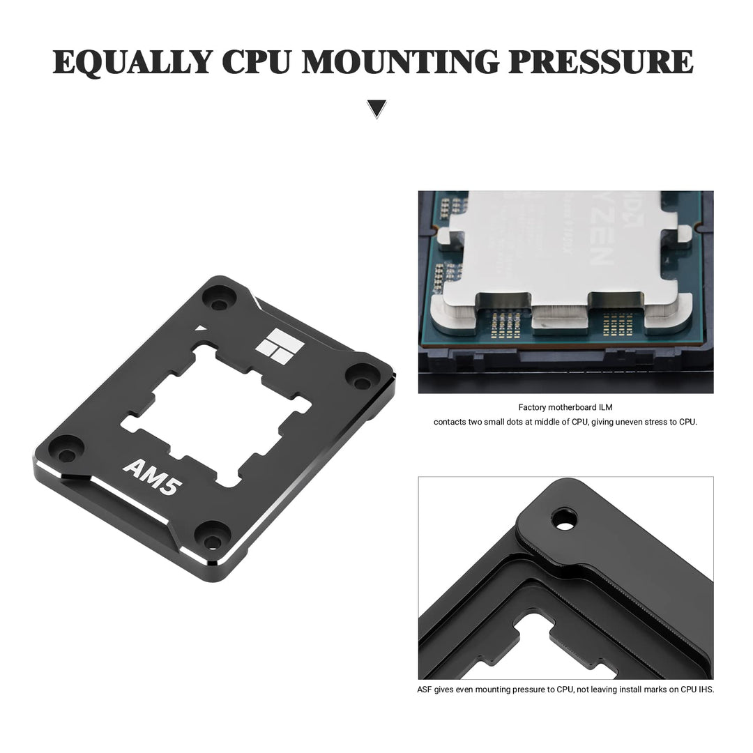 ASF-RED AM5 CPU Holder, Corrective Anti-Bending Fixing Frame, AM5 Full-fit Fixed Non-Marking Mounter, AM5 Anti-Bending Contact Frame, CPU Cooler Standard.…