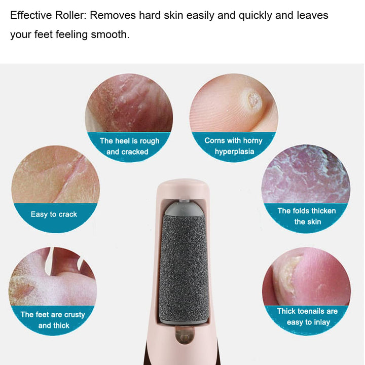 10 Pcs Replacement Roller Refills Compatible with Finishing Touch Flawless Pedi Electric Tool File include a cleaning brush