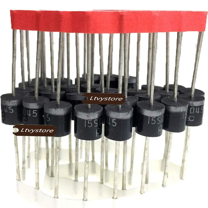 30PCS 15Amp Diode Schottky Blocking Diodes Compatible for Solar Cells Panel,15SQ045 Schottky