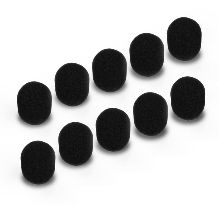 Foam Cover for Lavalier Lapel Microphone, Windscreen, Windshield, Windjammer for Mini Wireless Lav MIC, 10-Pack