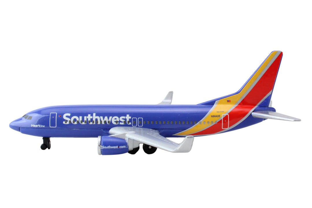 Southwest Airlines Airport Playset with Die-Cast Metal Model Airplane with Plastic Parts, Cars and Transportation Toys for Kids Ages 3+