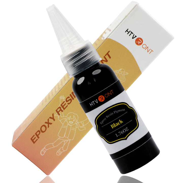 Black Epoxy Pigment - 1.76oz/50ml Black Resin Pigment Paste, Higher Concentrated & Easy to Mix Black Epoxy Dye for Resin Coloring, Tables, Tumbler