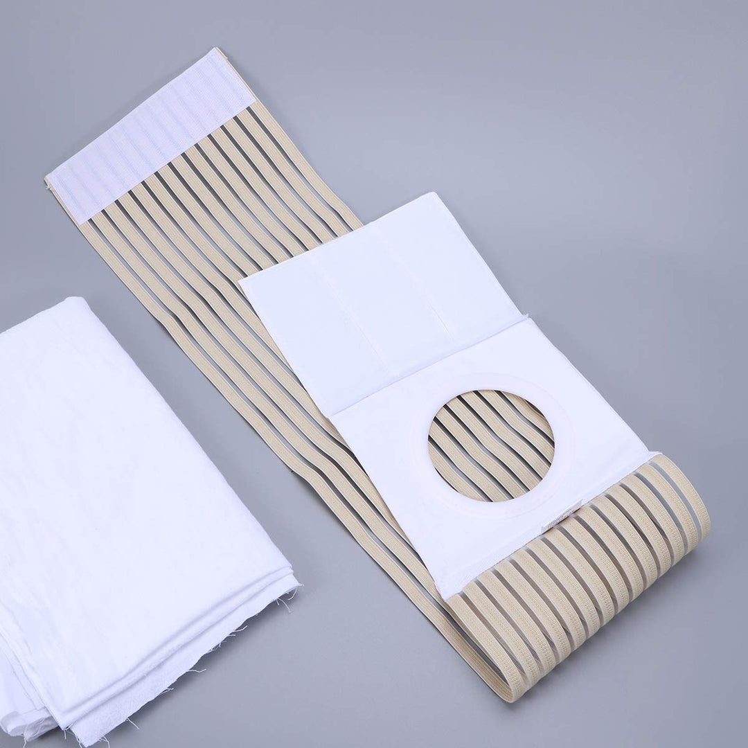 Ostomy Support Belt Elastic Hernia Band Breathable Belly Band for Man Woman Colostomy Abdominal Support