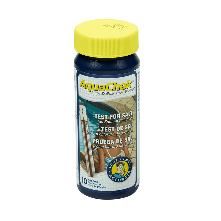 Salt Test Strip Titrators for Pools - Salt Water Pool Test Strips for Sodium Chloride - Quick and Accurate Results - Professional Water Quality Testing Kit (10 Strips)