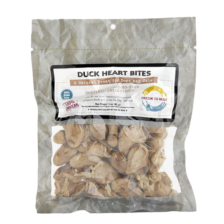- Freeze Dried Healthy Raw Meat Treats for Dogs & Cats - Duck Hearts