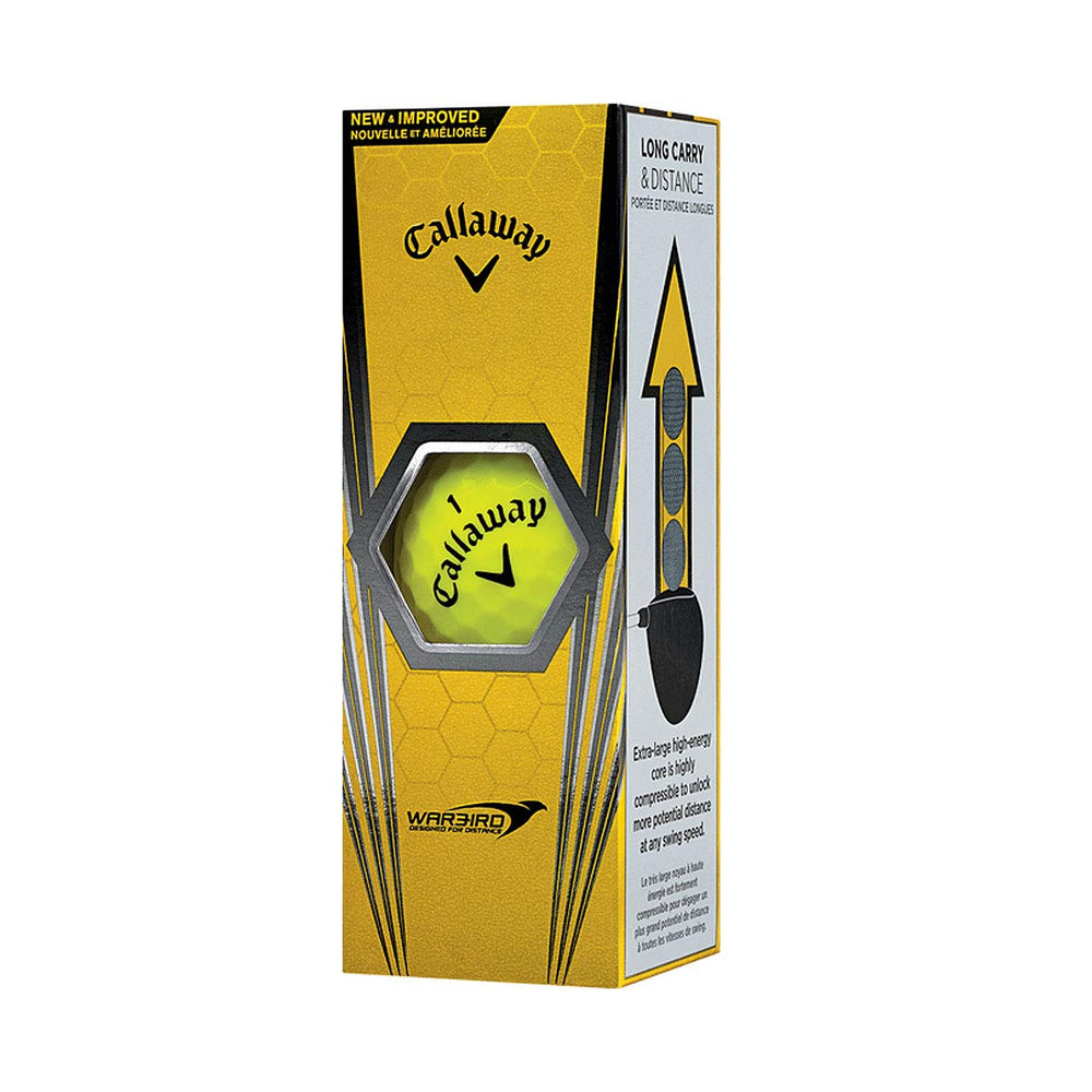 Warbird Golf Ball, Prior Generation, (One Dozen), Yellow, Prior Generation
