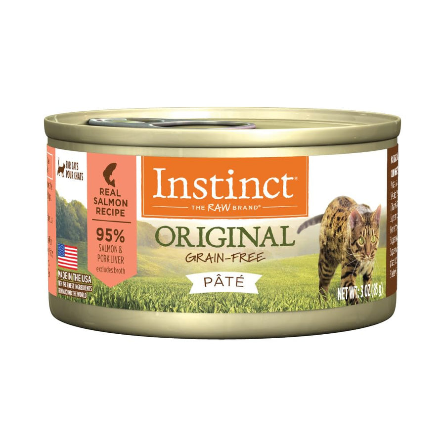 Original Pate Wet Cat Food, Grain Free Recipe - Real Salmon, 3 oz. Cans (Pack of 24)