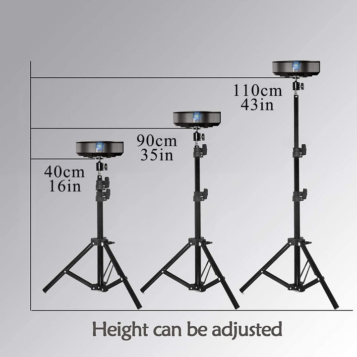 Projector Tripod Stand, 18 to 39 Portable Tripod Mount Floor Stand, Folding Floor Tripod Stand, Outdoor Stand for Projector,Camera, Webcam