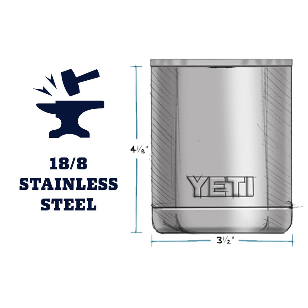 Rambler 10 oz Lowball, Vacuum Insulated, Stainless Steel with MagSlider Lid, Black