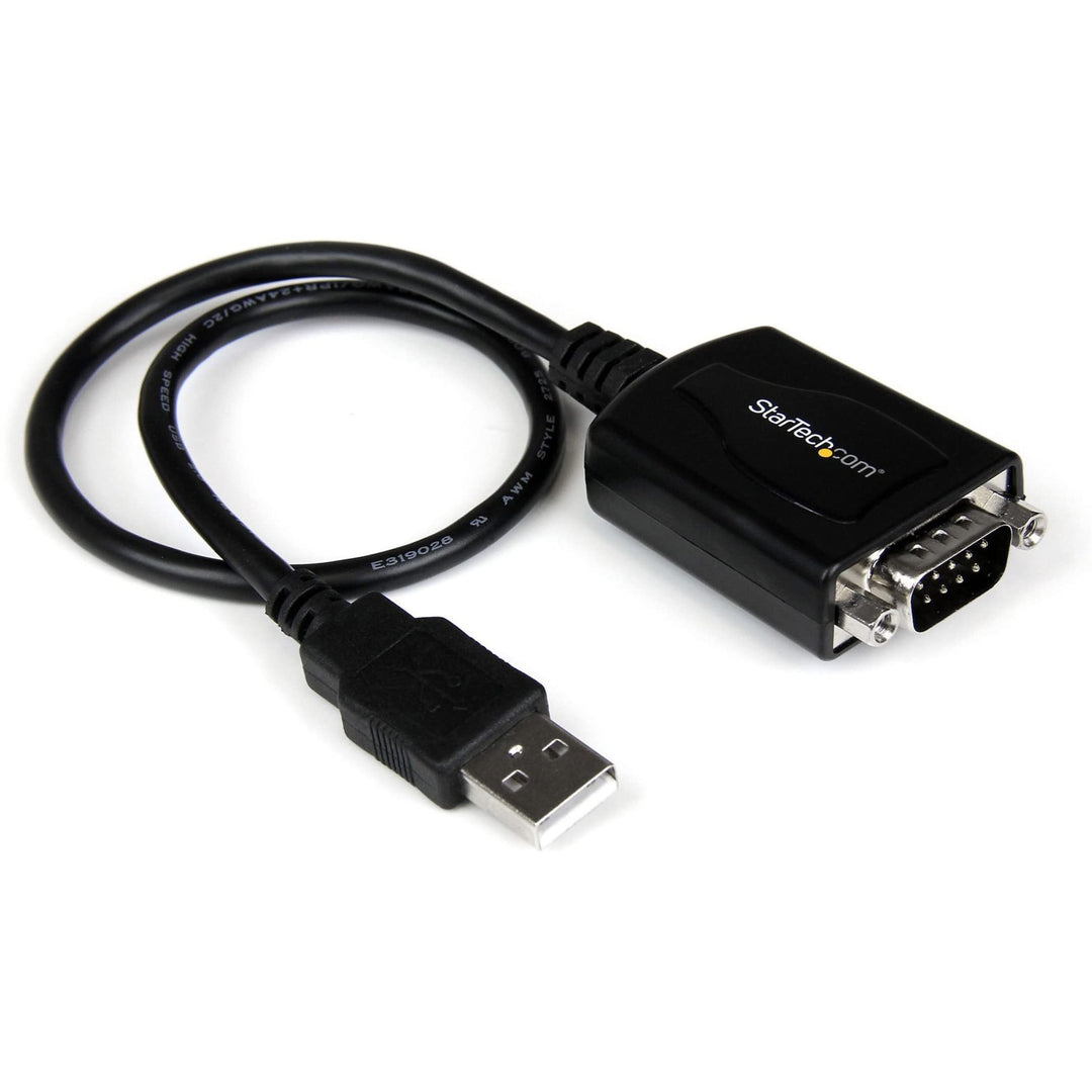 1 ft. USB to RS232 Serial DB9 Adapter Cable with COM Port Retention - Up to 920 kpbs USB A to DB9 Serial Adapter (ICUSB232PRO)