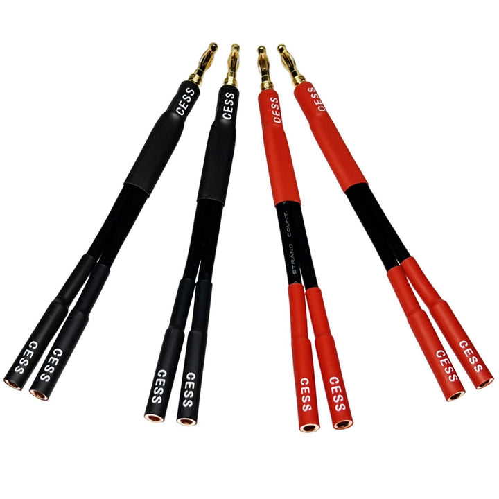 CESS-142x4 Banana Plug Splitter 2-in 1-Out (4-Pack)