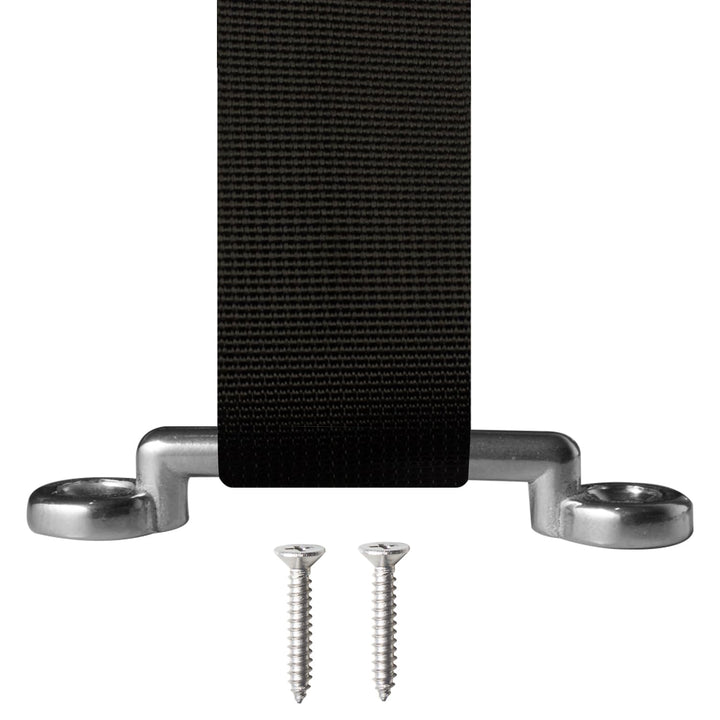 56 Battery Tie Down Strap Kit Battery Hold Down Strap with Stainless Steel 316 Cam Buckle, 4 Stainless Steel 316 Eye Strap Mounts, 8 SS Screws (2 Pack)