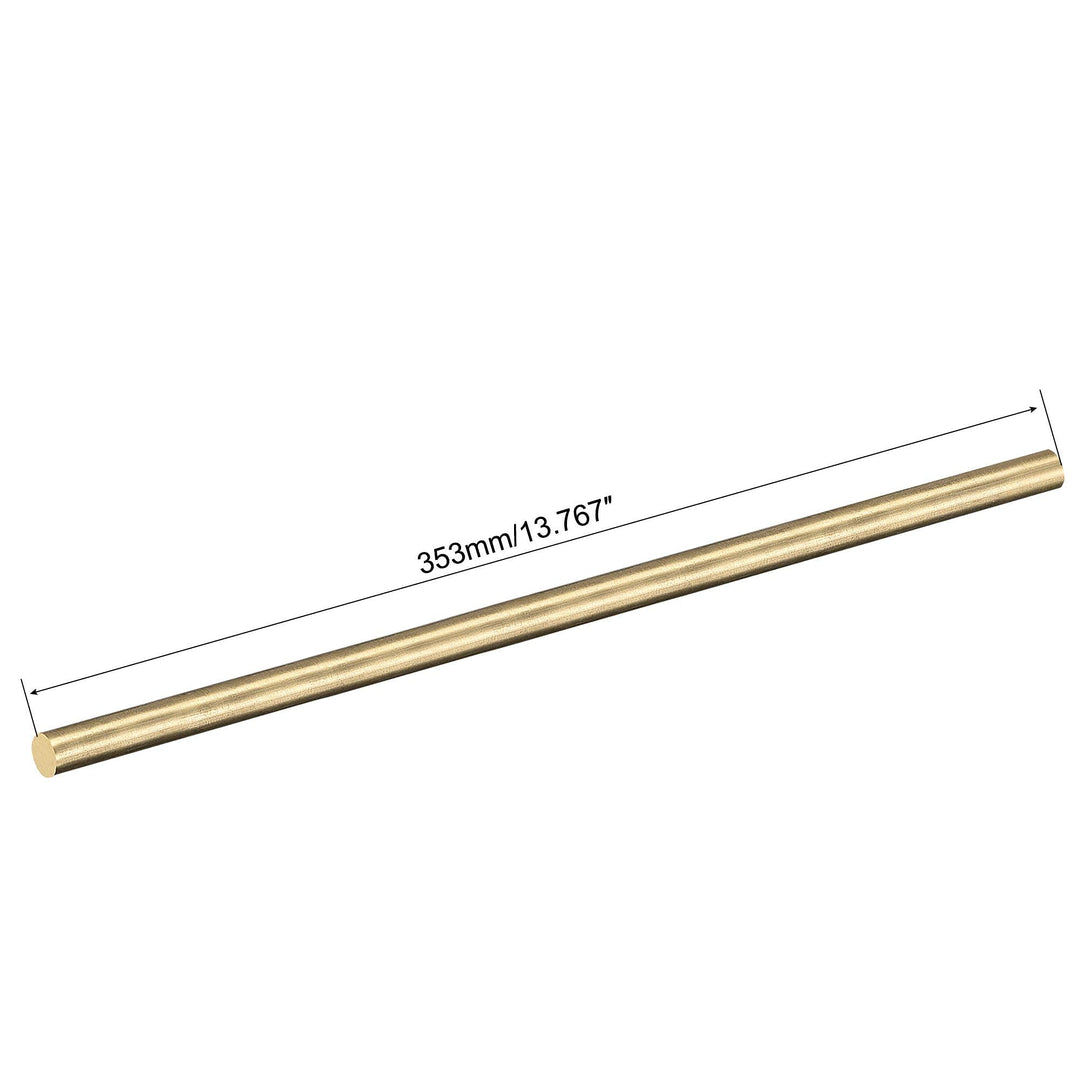 Brass Rod,5mm,1/5 inch Diameter 350mm Length Brass Solid Round Rod Lathe Bar Stock for RC Model Airplane Helicopter DIY Craft 1pcs