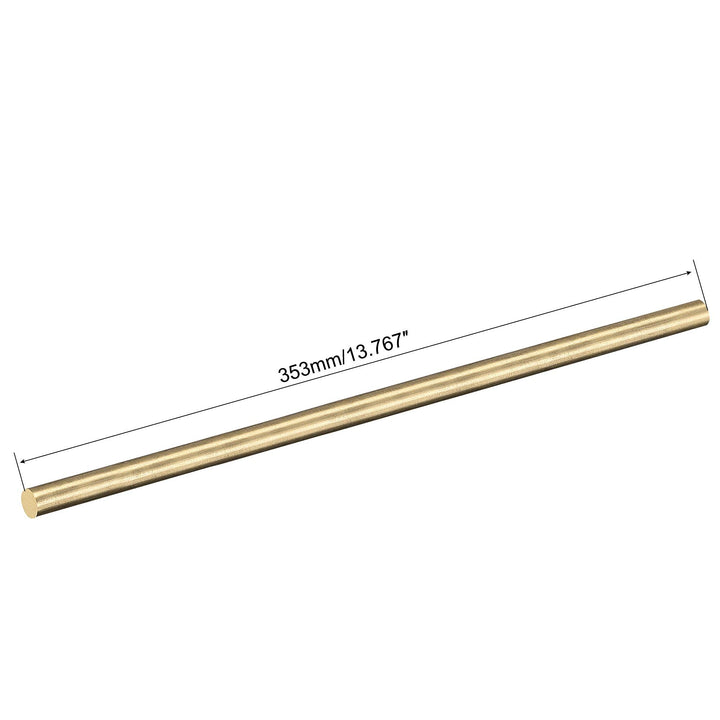 Brass Rod,5mm,1/5 inch Diameter 350mm Length Brass Solid Round Rod Lathe Bar Stock for RC Model Airplane Helicopter DIY Craft 1pcs