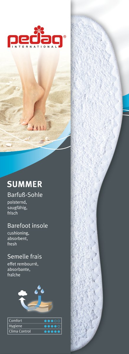 Washable Summer Pure Cotton Terry Barefoot Insole, White, US L9/M6/EU 39, (Pack of 3) : White, US L9/M6/EU 39, 3 Pair