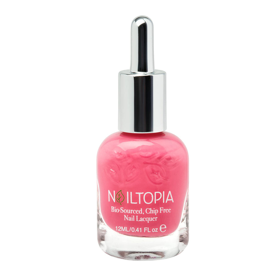 - Plant-Based Chip Free Nail Lacquer - Non Toxic, Bio-Sourced, Long-Lasting, Strengthening Polish - One in A Melon (Watermelon Pink) - 0.41oz