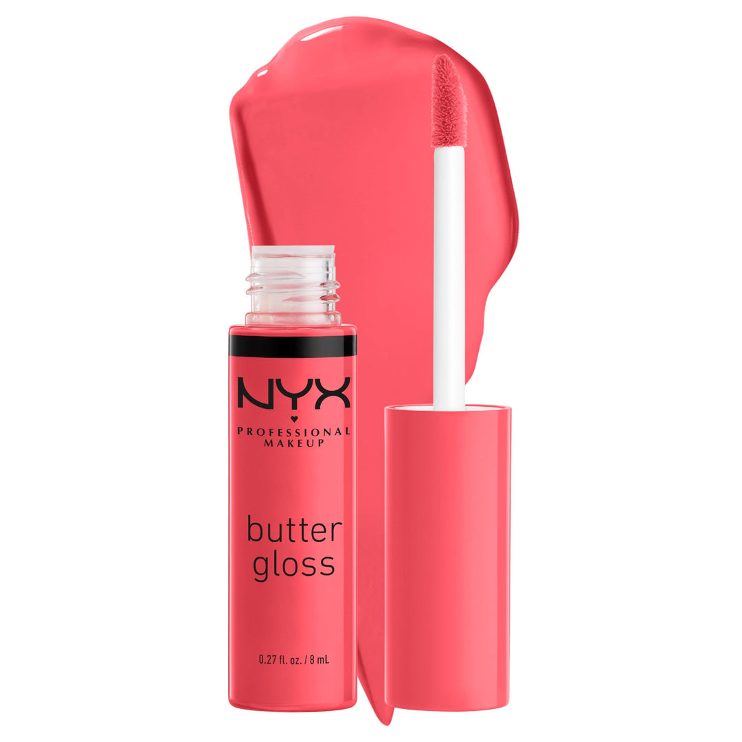 PROFESSIONAL MAKEUP Butter Gloss, Non-Sticky Lip Gloss - Sorbet (Vibrant Coral)
