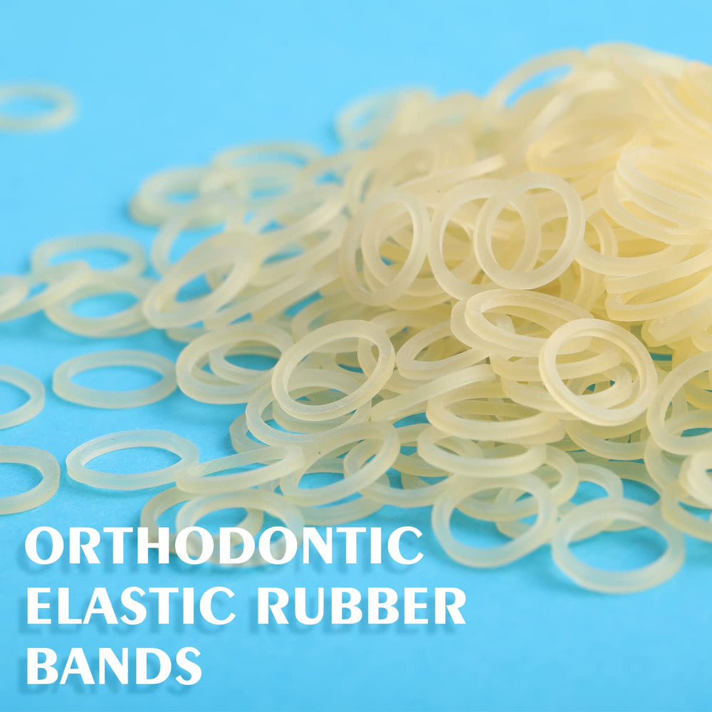 500 pcs Rubber Bands for Braces,elastics for braces Rabbit 4.5 Ounces,Heavy Rubber Traction Bands 3/16 (100 Pieces/Pack)