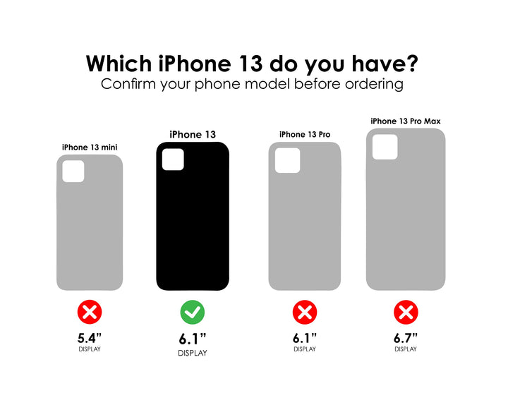 iPhone 13 (ONLY) Symmetry Series Case - Black, Ultra-Sleek, Wireless Charging Compatible, Raised Edges Protect Camera & Screen