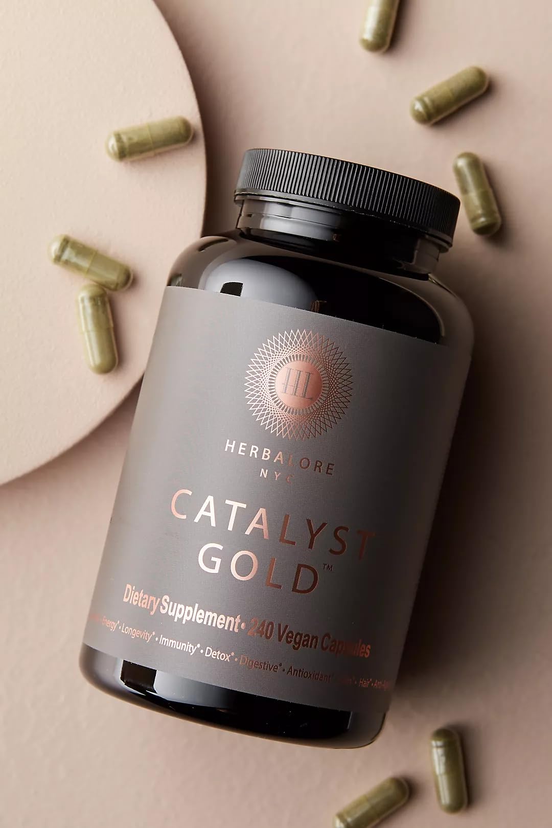 - Natural Catalyst Gold Superfood Supplement | for Immunity, Digestion, Hair, Skin, and Nails (240 Capsules)